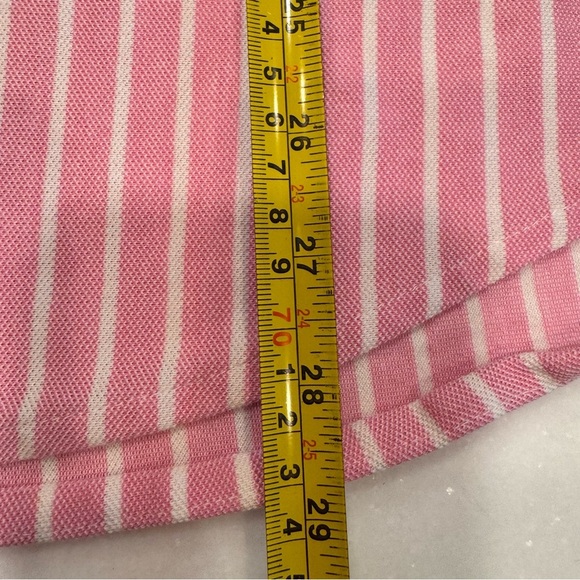 Ralph Lauren Shirt Men’s Knit Oxford Button Down Pink/white Striped Sz Large - Picture 6 of 10